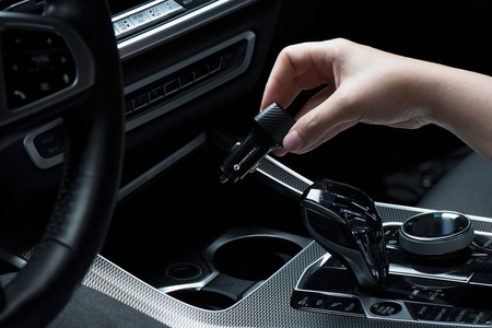 FORCELL CARBON ładowarka samochodowa Typ C 3.0 PD20W +  Typ C 3.0 PD20W CC50-2C czarna (Total 40W)