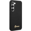 Guess Silicone Script Metal Logo - Etui Samsung Galaxy S23 (czarny)