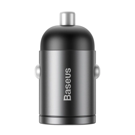 Baseus Tiny Star PPS mini inteligentna ładowarka samochodowa USB 30W Quick Charge 3.0 szary (VCHX-A0G)