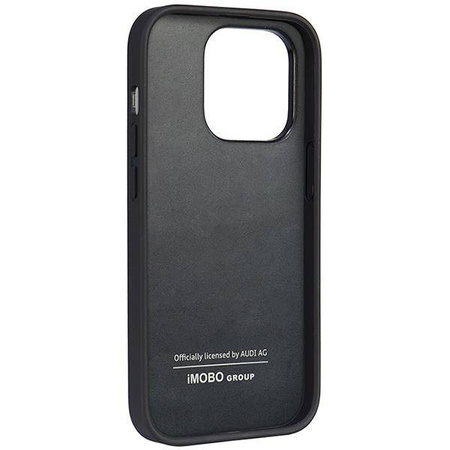 Audi Synthetic Leather iPhone 14 Pro 6.1" black/black hardcase AU-TPUPPCIP14P-TT/D1-BK
