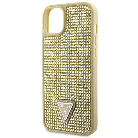 Guess GUHCP14SHDGTPD iPhone 14 6,1" Gold/Gold Hardcase Strass Dreieck