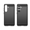 Etui silikonowe Carbon Case do Samsung Galaxy S25 - czarne