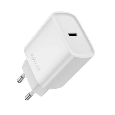 JELLICO ładowarka sieciowa EU53 PD 30W 1xUSB-C + kabel USB-C - Lightning Biały