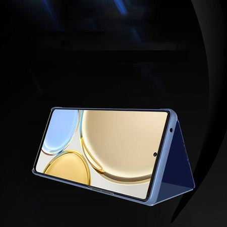 Clear View Case Hülle für Honor X9 / X9 5G / X30 / Magic4 Lite Flipcover schwarz