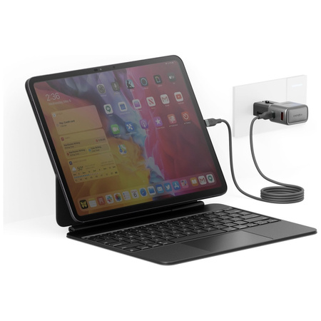 Ładowarka sieciowa Energea TravelGo      Adapter 35 USB-A/USB-C 35W grafitowo-czarny