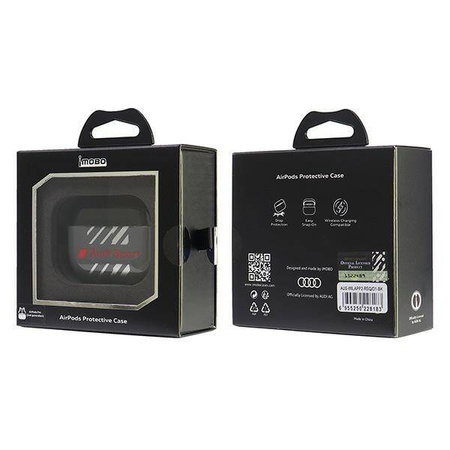 Original Handyhülle APPLE AIRPODS PRO 2 Audi IML Sport Cover (AUS-IMLAPP2-RSQ/D1-BK) schwarz