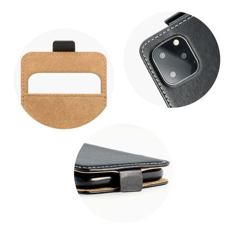 Kabura SLIM FLEXI FRESH Pionowa do XIAOMI Redmi 12 4G / 12 5G czarny