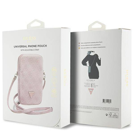 Guess Torebka GUWBZP4GFTSP różowy/pink Zip 4G Triangle