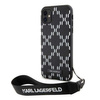 Karl Lagerfeld KLHCN61SAKLMBSK iPhone 11 / Xr 6.1&quot; black/black hardcase Monogram Losange Saffiano