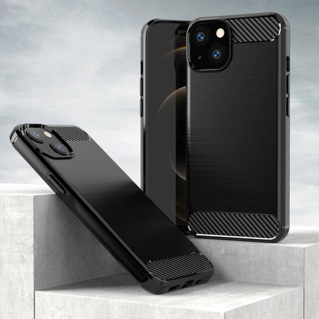 Carbon Case elastyczne etui pokrowiec iPhone 13 czarny