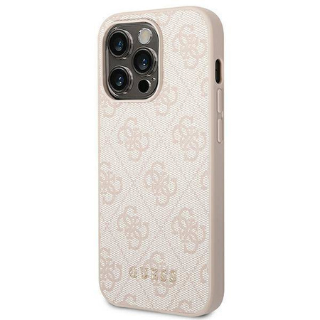 Guess GUHCP14XG4GFPI iPhone 14 Pro Max 6,7 &quot;rosa / rosa Hartschale 4G Metal Gold Logo