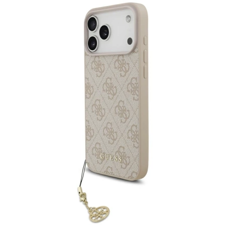 Etui Guess 4G Charms Collection MagSafe na iPhone 17 Pro Max - różowe