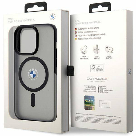Hülle BMW BMHMP14LDSLK iPhone 14 Pro 6,1&quot; schwarz/schwarz Hardcase Signature MagSafe