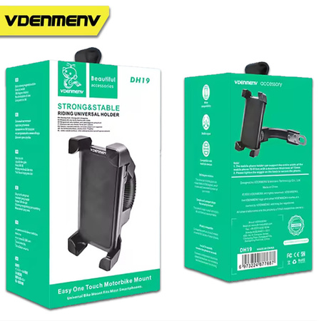 DENMEN UCHWYT SAMOCHODOWY ZAGŁÓWEK CZARNY DH19