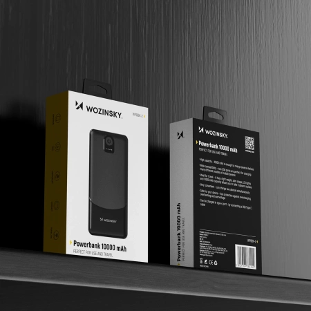 Wozinsky powerbank Wpower 10 000 mah - czarny