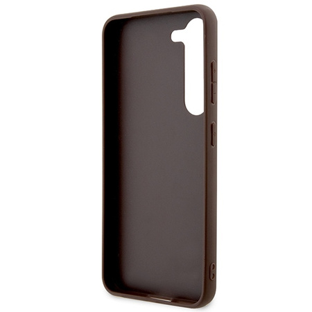 Guess 4G Printed Stripe - Etui Samsung Galaxy S23 (brązowy)