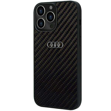 Audi Carbon Fiber iPhone 13 Pro / 13 6.1&quot; black/black hardcase AU-TPUPCIP13P-R8/D2-BK