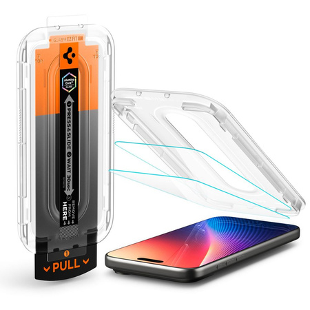 SZKŁO HARTOWANE SPIGEN GLAS.TR ”EZ FIT PRO” IPHONE 16 PRO MAX / 17 PRO MAX CLEAR
