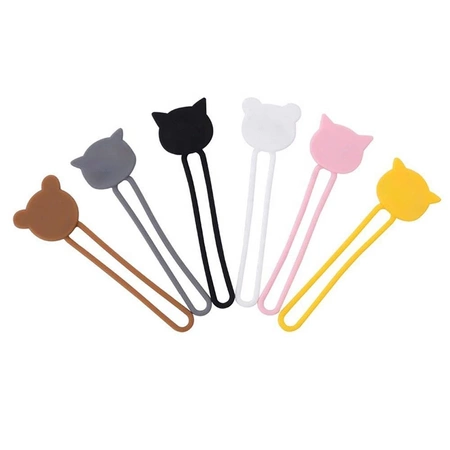 Silicone cable reel - brown