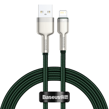Baseus Cafule Series Metal Data Cable USB to IP 2.4A 1m Green