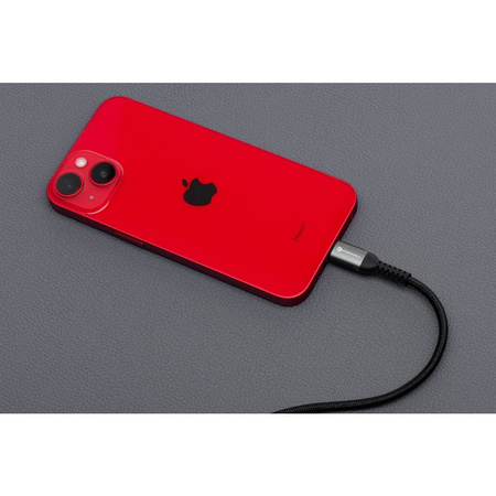 Kabel USB A do Lightning Forcell F-Energy 2,4A 12W Cafule 0,25 m C257 czarny