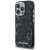 Etui Karl Lagerfeld IML Leopard Pattern MagSafe na iPhone 16 Pro Max - czarne