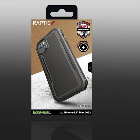 Raptic X-Doria Fort Case iPhone 14 Plus mit MagSafe Panzerhülle schwarz