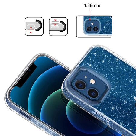 Crystal Glitter Case do Xiaomi Redmi Note 11 Pro/Note 11 Pro 5G Srebrny