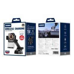 JELLICO car holder with wireless charging W15 15W Black