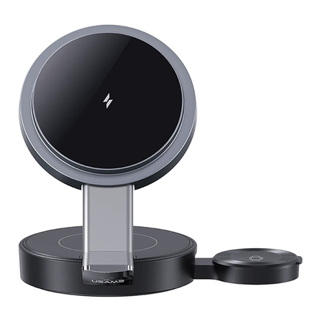 USAMS Składana ład. indukcyjna 3w1 15W    do telefonu/Apple Watch/słuchawek CD234WXC01 (US-CD234)