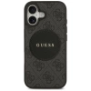 Guess 4G Circle Classic Logo MagSafe Hülle für iPhone 17 - Schwarz