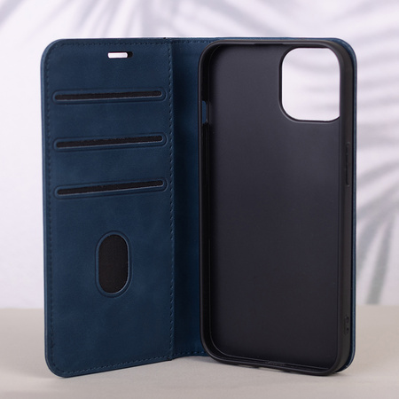 Etui Smart Suede do Motorola Moto E13 granatowe