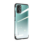 Clear Color Case Gel TPU Electroplating frame Cover for Xiaomi Redmi Note 10 5G / Poco M3 Pro black
