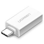 Ugreen adapter przejściówka OTG USB 3.2 Gen 1 (żeński) - USB Typ C (męski) biały (30155)