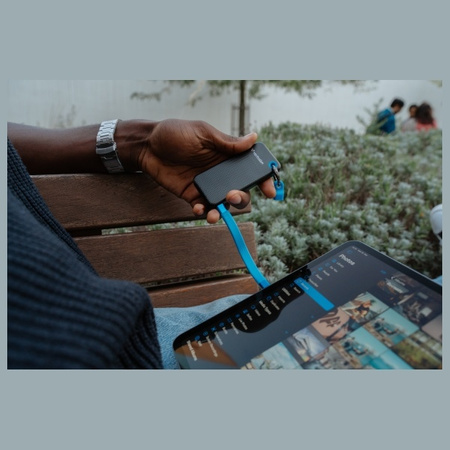 Verbatim Dysk SSD 1TB - brelok do kluczy  z kablem USB 3.2 gen.2 czarno-niebieski/black-blue 32191