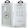 Etui IPHONE 16 PRO Karl Lagerfeld Silicone Double Heads&Circle MagSafe beżowe