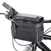 Wozinsky bicycle handlebar bag bike shoulder bag black (WBHBB-01)