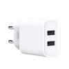 XO ładowarka sieciowa CE02C 2x USB 2,1A biała + kabel microUSB