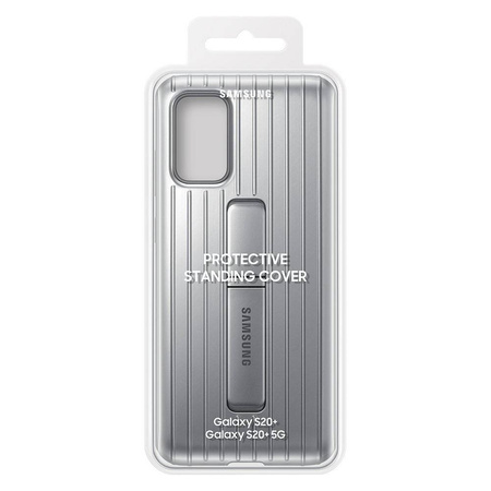 Samsung Protective Standing Cover wzmocnione etui pokrowiec Samsung Galaxy S20+ (S20 Plus) srebrny (EF-RG985CSEGWW)