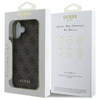 Original Handyhülle IPHONE 16 PLUS Guess Hardcase 4G Charms Collection (GUHCP16MGF4GBR) braun