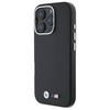 Original Handyhülle IPHONE 16 PRO BMW Hardcase M Smooth Full Wrapped Metal MagSafe (BMHMP16L23PMWK) schwarz