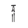 Devia kabel uniwersalna smycz 2w1 PD USB-C - Lightning 0,3 m 27W czarny