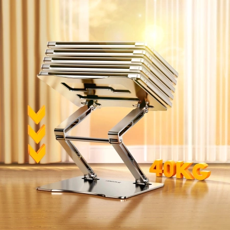 Wozinsky WRS-CPY75DSS Laptop- und Tablet-Ständer aus Aluminium + kostenloser Smartphone-Ständer – Silber