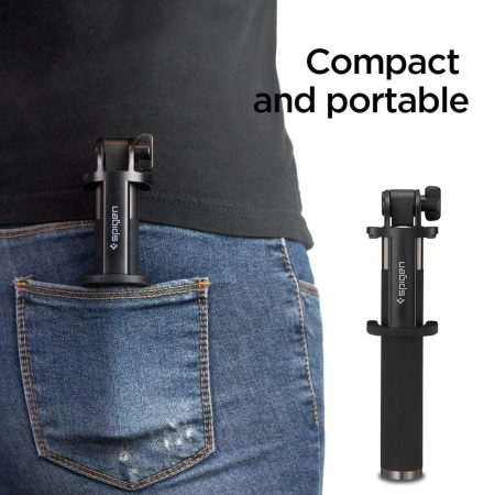 Spigen S530w Wireless Selfie Stick Black