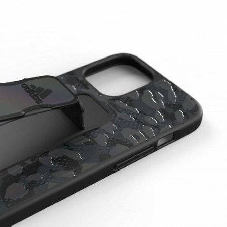 Original Handyhülle IPHONE 12 PRO MAX Adidas SP Grip Case Leopard (43718) grau