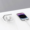 Wall Charger USAMS 2xUSB-C+1xUSB 65W (only head) GaN PD3.0 +QC3.0 Fast Charging gradient blue Sandru Series CC180TC04 (US-CC180)