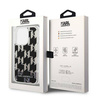 Original Case IPHONE 14 PRO Karl Lagerfeld Hardcase Liquid Glitter Monogram (KLHCP14LLMNMK) black