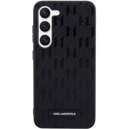Karl Lagerfeld KLHCS23MSAKLHPK S23+ S916 Hartschalenkoffer schwarz/schwarz Saffiano Mono Metal Logo