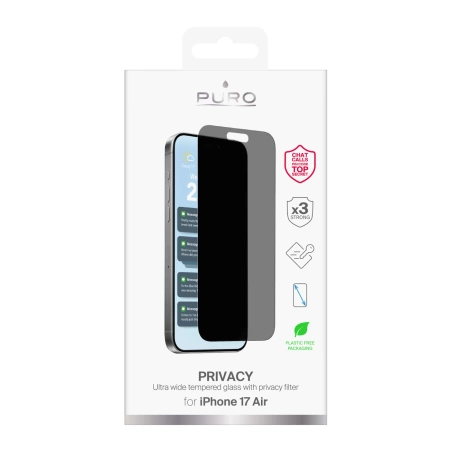 Puro Privacy Panzerglas für iPhone 17 Air