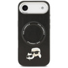 Karl Lagerfeld nakładka Magsafe PU case with Karl&Choupette heads pins logo and metal camera buttons do iPhone 17 Air czarna